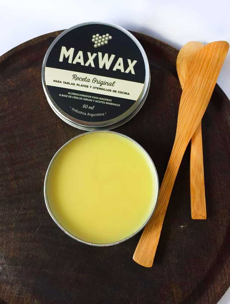 MaxWax - Acondicionador de Cera de abejas para tablas y platos de madera